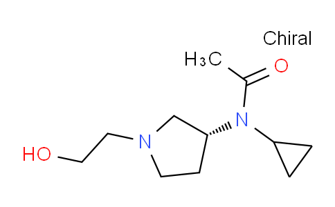 CAS No. 1354016-11-7, (R)-N-Cyclopropyl-N-(1-(2-hydroxyethyl)pyrrolidin-3-yl)acetamide