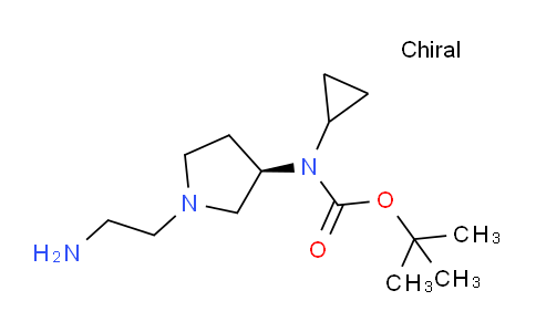 CAS No. 1353992-88-7, (R)-tert-Butyl (1-(2-aminoethyl)pyrrolidin-3-yl)(cyclopropyl)carbamate