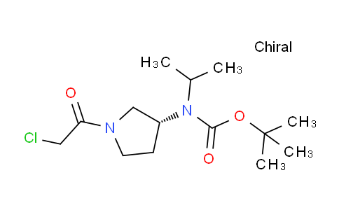 CAS No. 1354019-44-5, (R)-tert-Butyl (1-(2-chloroacetyl)pyrrolidin-3-yl)(isopropyl)carbamate