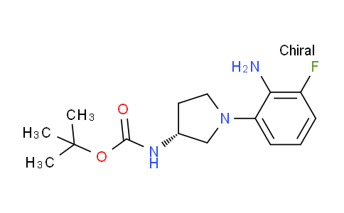 CAS No. 1233860-03-1, (R)-tert-Butyl 1-(2-amino-3-fluorophenyl)pyrrolidin-3-ylcarbamate