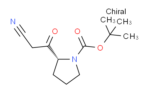 CAS No. 1260614-71-8, (R)-tert-Butyl 2-(2-cyanoacetyl)pyrrolidine-1-carboxylate