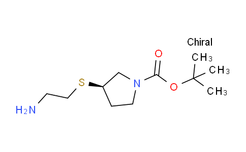 CAS No. 1353998-12-5, (R)-tert-Butyl 3-((2-aminoethyl)thio)pyrrolidine-1-carboxylate