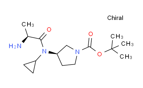 CAS No. 1401666-96-3, (R)-tert-Butyl 3-((S)-2-amino-N-cyclopropylpropanamido)pyrrolidine-1-carboxylate