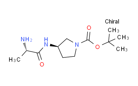 CAS No. 1401667-84-2, (R)-tert-Butyl 3-((S)-2-aminopropanamido)pyrrolidine-1-carboxylate