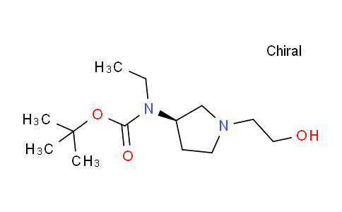 CAS No. 1353994-64-5, (R)-tert-Butyl ethyl(1-(2-hydroxyethyl)pyrrolidin-3-yl)carbamate