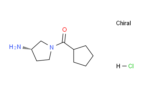 CAS No. 1286208-11-4, (S)-(3-Aminopyrrolidin-1-yl)(cyclopentyl)methanone hydrochloride
