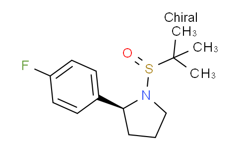 CAS No. 1218989-54-8, (S)-1-((S)-tert-Butylsulfinyl)-2-(4-fluorophenyl)pyrrolidine