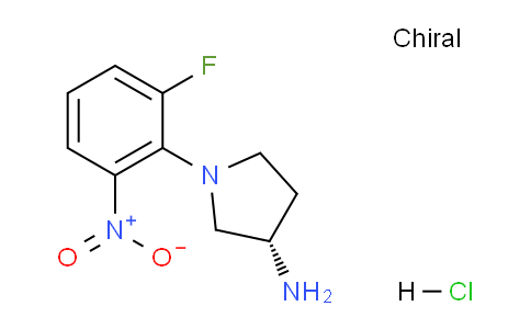 CAS No. 1286208-00-1, (S)-1-(2-Fluoro-6-nitrophenyl)pyrrolidin-3-amine hydrochloride