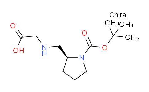 CAS No. 204200-06-6, (S)-2-(((1-(tert-Butoxycarbonyl)pyrrolidin-2-yl)methyl)amino)acetic acid
