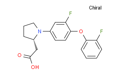 CAS No. 1363408-55-2, (S)-2-(1-(3-Fluoro-4-(2-fluorophenoxy)phenyl)pyrrolidin-2-yl)acetic acid