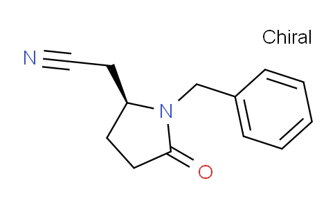 CAS No. 1272755-41-5, (S)-2-(1-Benzyl-5-oxopyrrolidin-2-yl)acetonitrile