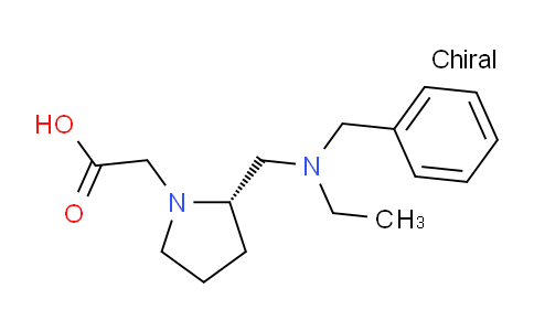 CAS No. 1354007-97-8, (S)-2-(2-((Benzyl(ethyl)amino)methyl)pyrrolidin-1-yl)acetic acid