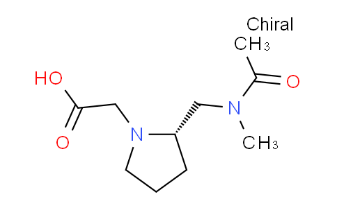 CAS No. 1354020-16-8, (S)-2-(2-((N-Methylacetamido)methyl)pyrrolidin-1-yl)acetic acid