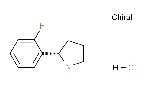 CAS No. 1210859-27-0, (S)-2-(2-Fluorophenyl)pyrrolidine hydrochloride