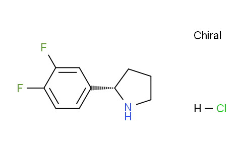 CAS No. 2177258-16-9, (S)-2-(3,4-Difluorophenyl)pyrrolidine hydrochloride