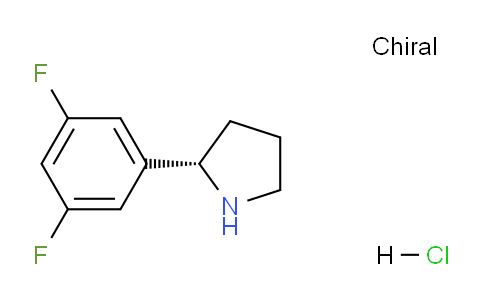 CAS No. 2250242-36-3, (S)-2-(3,5-Difluorophenyl)pyrrolidine hydrochloride