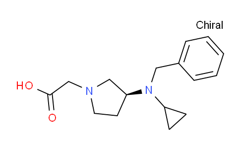CAS No. 1354008-12-0, (S)-2-(3-(Benzyl(cyclopropyl)amino)pyrrolidin-1-yl)acetic acid