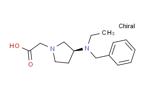 CAS No. 1353996-24-3, (S)-2-(3-(Benzyl(ethyl)amino)pyrrolidin-1-yl)acetic acid
