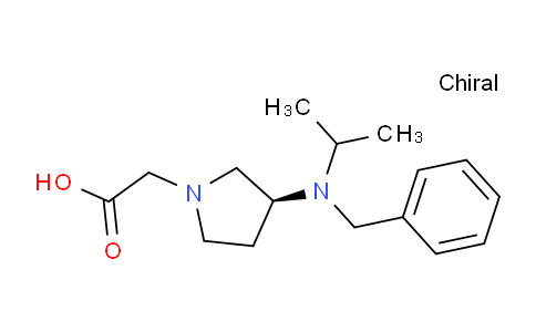 CAS No. 1354007-78-5, (S)-2-(3-(Benzyl(isopropyl)amino)pyrrolidin-1-yl)acetic acid