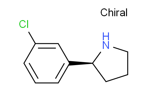 CAS No. 1217643-09-8, (S)-2-(3-chlorophenyl)pyrrolidine