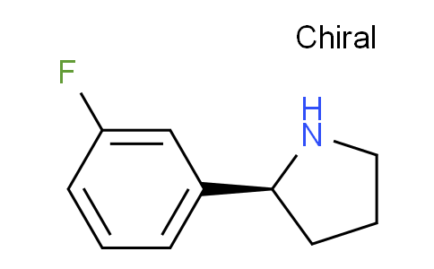 CAS No. 920274-04-0, (S)-2-(3-Fluorophenyl)pyrrolidine