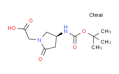 CAS No. 135415-24-6, (S)-2-(4-((tert-Butoxycarbonyl)amino)-2-oxopyrrolidin-1-yl)acetic acid