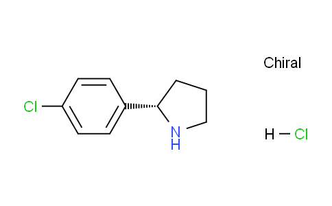 CAS No. 1228560-89-1, (S)-2-(4-Chlorophenyl)pyrrolidine hydrochloride