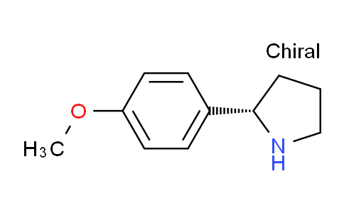 CAS No. 1217825-97-2, (S)-2-(4-Methoxyphenyl)pyrrolidine