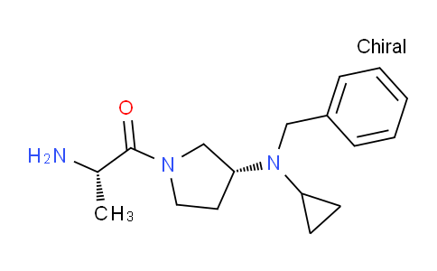 CAS No. 1401665-37-9, (S)-2-Amino-1-((R)-3-(benzyl(cyclopropyl)amino)pyrrolidin-1-yl)propan-1-one