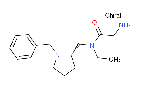 CAS No. 1354001-81-2, (S)-2-Amino-N-((1-benzylpyrrolidin-2-yl)methyl)-N-ethylacetamide