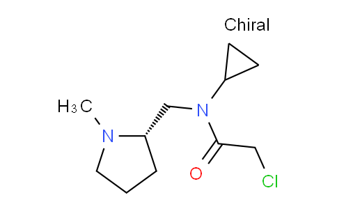 CAS No. 1353997-80-4, (S)-2-Chloro-N-cyclopropyl-N-((1-methylpyrrolidin-2-yl)methyl)acetamide