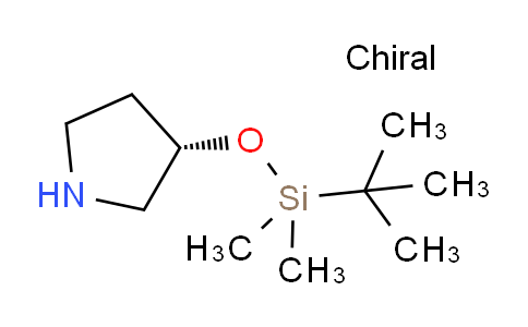 CAS No. 207113-36-8, (S)-3-((tert-Butyldimethylsilyl)oxy)pyrrolidine