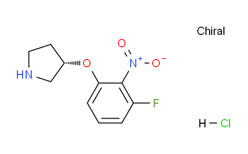 CAS No. 1286208-06-7, (S)-3-(3-Fluoro-2-nitrophenoxy)pyrrolidine hydrochloride