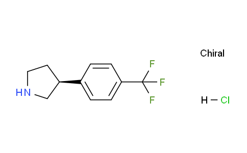 CAS No. 1356489-15-0, (S)-3-(4-(Trifluoromethyl)phenyl)pyrrolidine hydrochloride