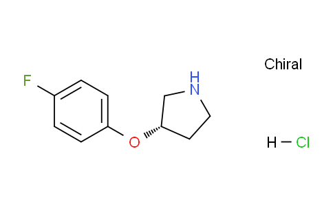 CAS No. 1260619-17-7, (S)-3-(4-Fluorophenoxy)pyrrolidine hydrochloride