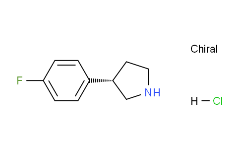 CAS No. 1384268-53-4, (S)-3-(4-Fluorophenyl)pyrrolidine hydrochloride