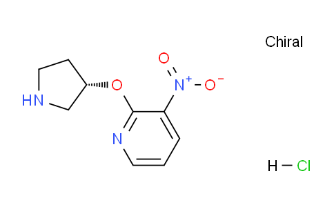 CAS No. 1286207-32-6, (S)-3-Nitro-2-(pyrrolidin-3-yloxy)pyridine hydrochloride