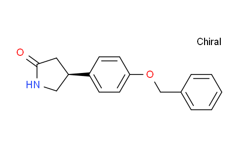 CAS No. 1956436-42-2, (S)-4-(4-(Benzyloxy)phenyl)pyrrolidin-2-one