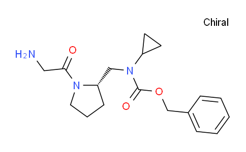 CAS No. 1354016-42-4, (S)-Benzyl ((1-(2-aminoacetyl)pyrrolidin-2-yl)methyl)(cyclopropyl)carbamate