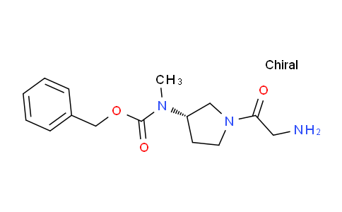 CAS No. 1354016-41-3, (S)-Benzyl (1-(2-aminoacetyl)pyrrolidin-3-yl)(methyl)carbamate