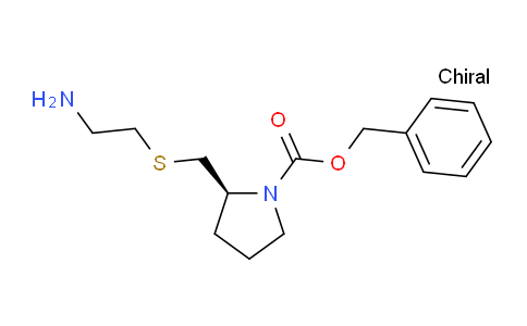 CAS No. 1354001-15-2, (S)-Benzyl 2-(((2-aminoethyl)thio)methyl)pyrrolidine-1-carboxylate