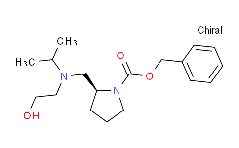 CAS No. 1353992-73-0, (S)-Benzyl 2-(((2-hydroxyethyl)(isopropyl)amino)methyl)pyrrolidine-1-carboxylate
