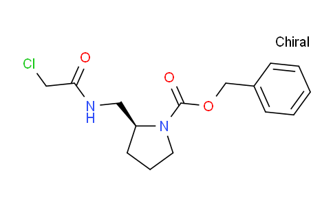 CAS No. 1354011-65-6, (S)-Benzyl 2-((2-chloroacetamido)methyl)pyrrolidine-1-carboxylate