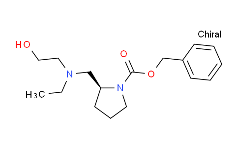 CAS No. 1353994-10-1, (S)-Benzyl 2-((ethyl(2-hydroxyethyl)amino)methyl)pyrrolidine-1-carboxylate