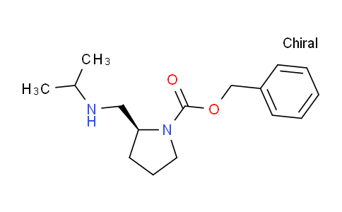 CAS No. 1353994-11-2, (S)-Benzyl 2-((isopropylamino)methyl)pyrrolidine-1-carboxylate