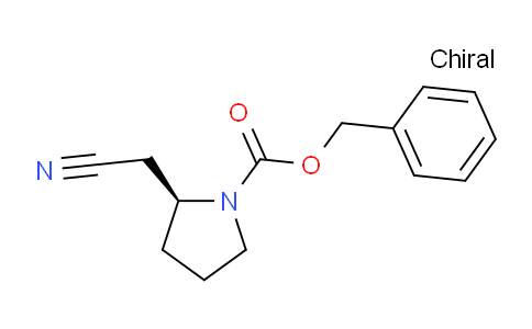 CAS No. 72500-25-5, (S)-Benzyl 2-(cyanomethyl)pyrrolidine-1-carboxylate