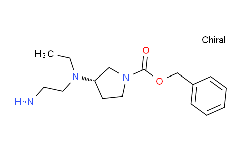 CAS No. 1354011-17-8, (S)-Benzyl 3-((2-aminoethyl)(ethyl)amino)pyrrolidine-1-carboxylate
