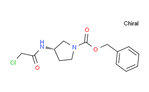 CAS No. 1354001-37-8, (S)-Benzyl 3-(2-chloroacetamido)pyrrolidine-1-carboxylate