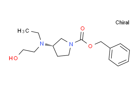 CAS No. 1354019-64-9, (S)-Benzyl 3-(ethyl(2-hydroxyethyl)amino)pyrrolidine-1-carboxylate