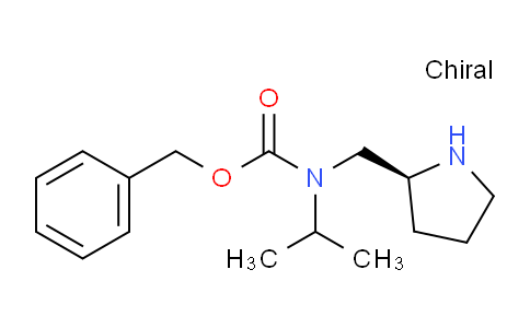 CAS No. 1354020-86-2, (S)-Benzyl isopropyl(pyrrolidin-2-ylmethyl)carbamate
